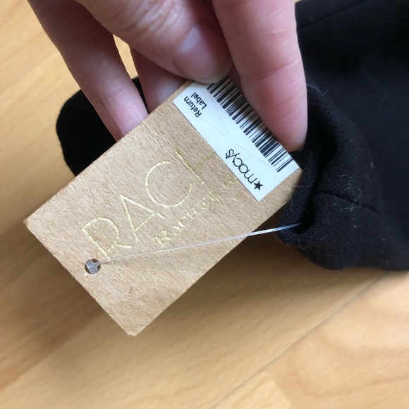 NWT Rachel Roy Cropped Modern Black Zip Blazer - Picture 11 of 14